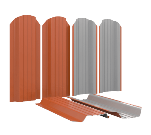 Металлоштакетник для забора П-образный Широкий в Алматы